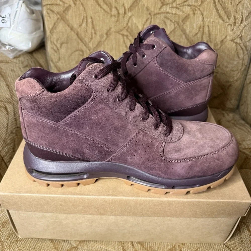 Nike Air Max Goadome Deep Burgundy Suede Men's Size 12